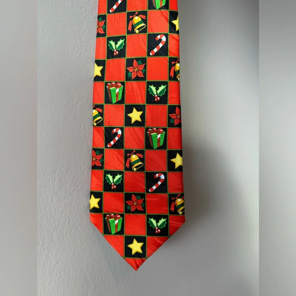 Keith Daniels Festive Whimsical Holiday Men's Neck Tie‎